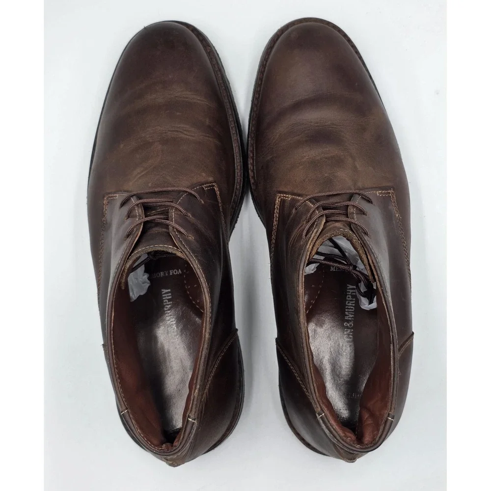 Johnston & Murphy Copeland Chukka Boots Brown Leather Mens 9.5M India